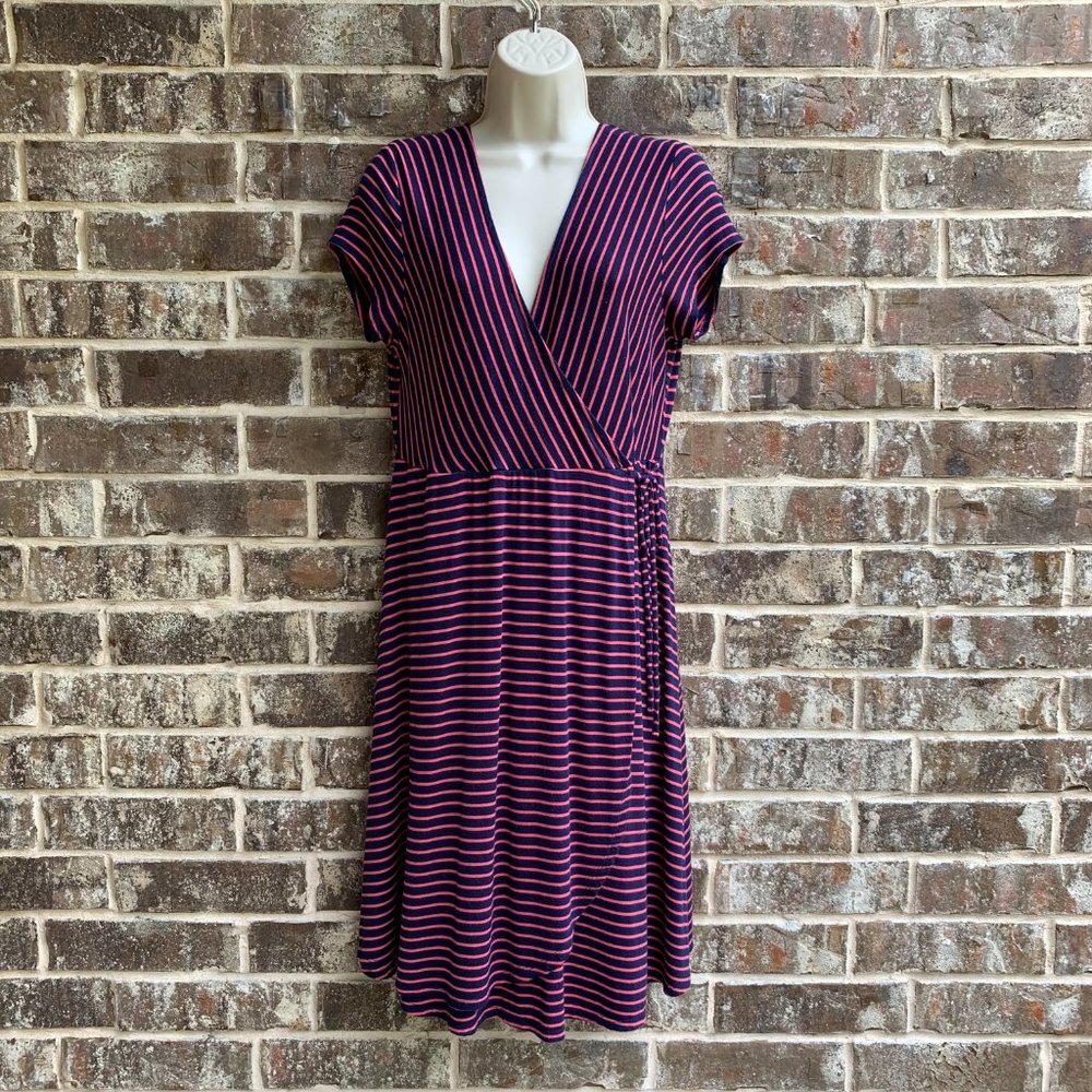 Motherhood Maternity Short Sleeves Wrap Dress
